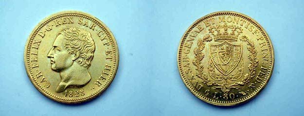 80 lire 1828 (Torino)