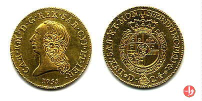 Mezzo carlino da 2,5 doppie 1755 (Torino)