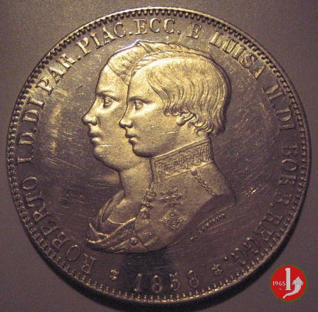 5 lire o Scudo 1858 (Parma)