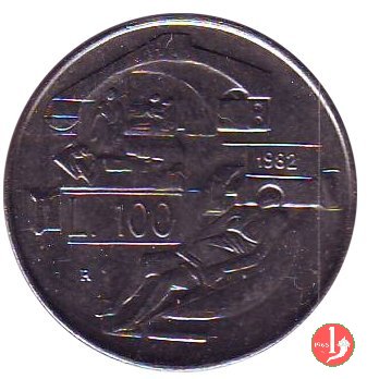 100 Lire modulo grande 1982 (Roma)