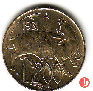 200 Lire 1981 (Roma)