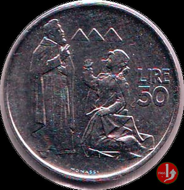 50 Lire modulo grande 1972 (Roma)