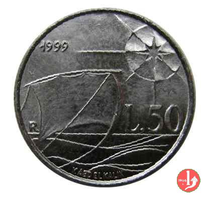 50 Lire modulo medio 1999 (Roma)