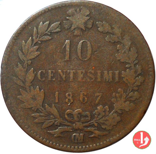 10 centesimi 1867 (Bruxelles)