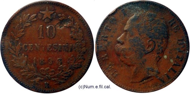 10 centesimi 1893 (Roma)