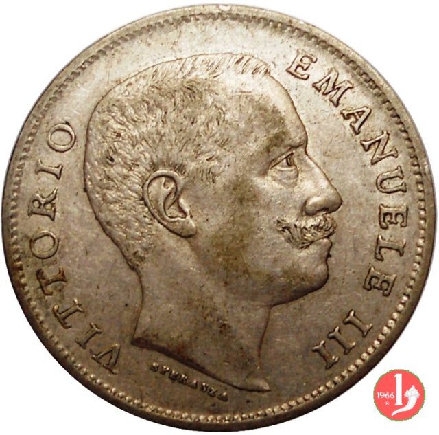 1 lira aquila sabauda 1907 (Roma)