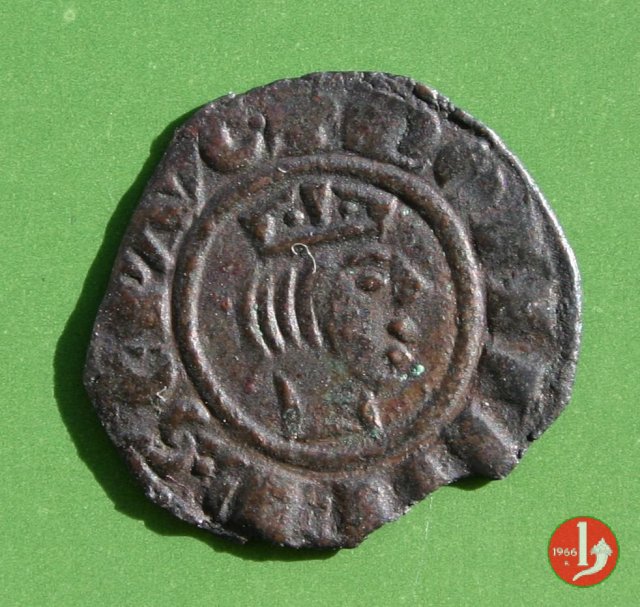 Denaro (con testa coronata dx) 1243 (Messina)