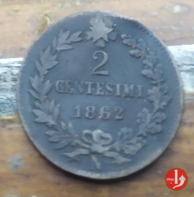 2 centesimi 1862 (Napoli)