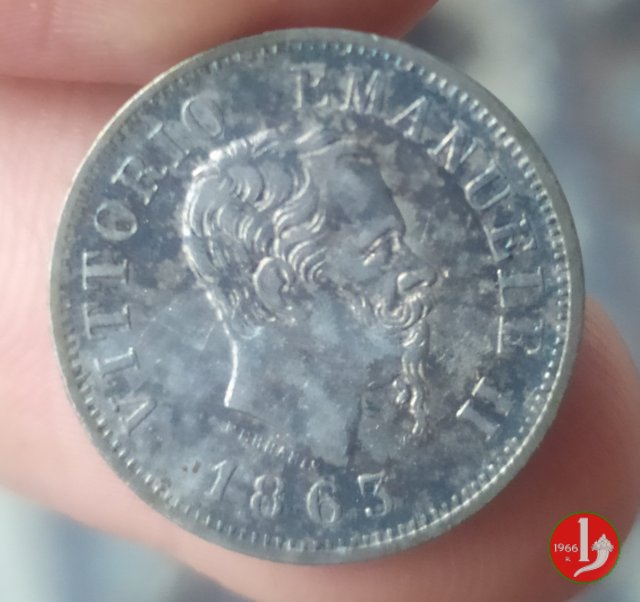 50 centesimi valore 1863 (Torino)
