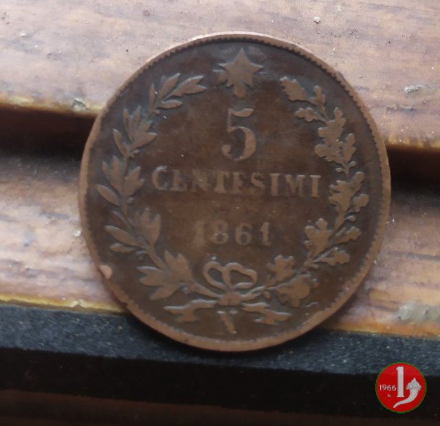 5 centesimi 1861 (Napoli)