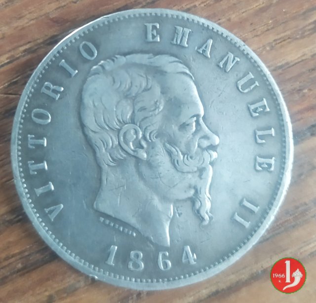 5 lire o scudo 1864 (Napoli)