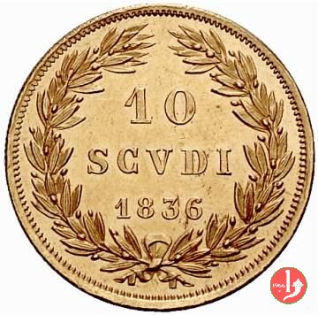 10 Scudi Romani 1836 (Roma)