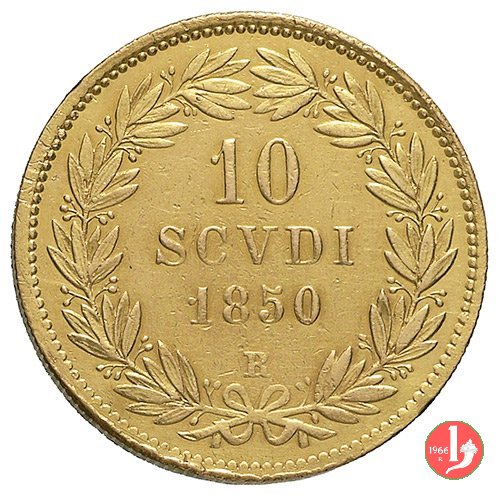 10 Scudi 1850 (Roma)