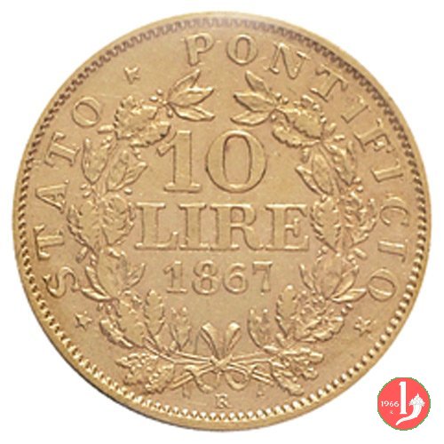 10 lire 1866 (Roma)