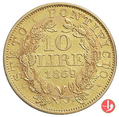 10 lire 1869 (Roma)