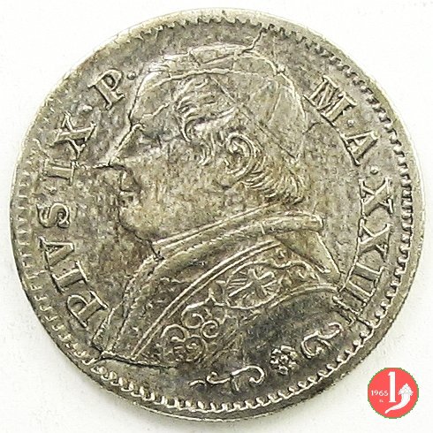 10 soldi - 50 centesimi 1869 (Roma)