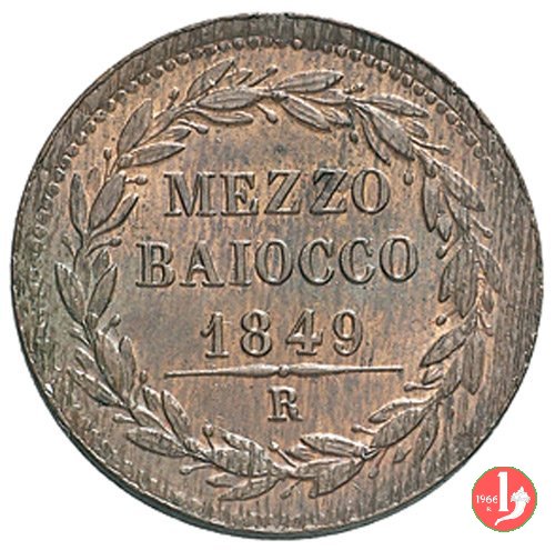 1/2 baiocco 1849 (Roma)