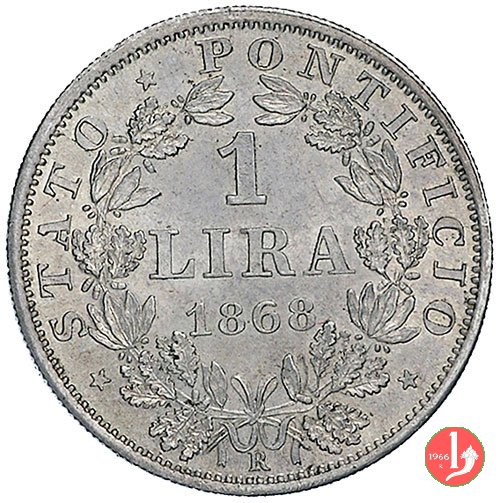 1 lira 1868 (Roma)