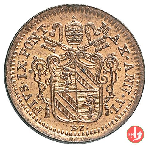 1 quattrino 1851 (Roma)