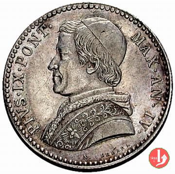 20 baiocchi (Doppio Giulio del 1° tipo) 1849 (Roma)