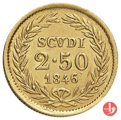 2,50 Scudi Romani 1846 (Bologna)