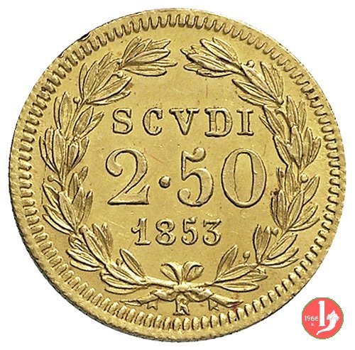 2,5 Scudi 1853 (Roma)