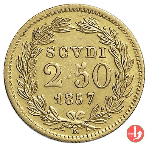 2,5 Scudi 1857 (Roma)