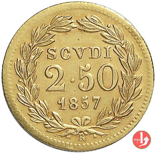 2,5 Scudi 1857 (Roma)