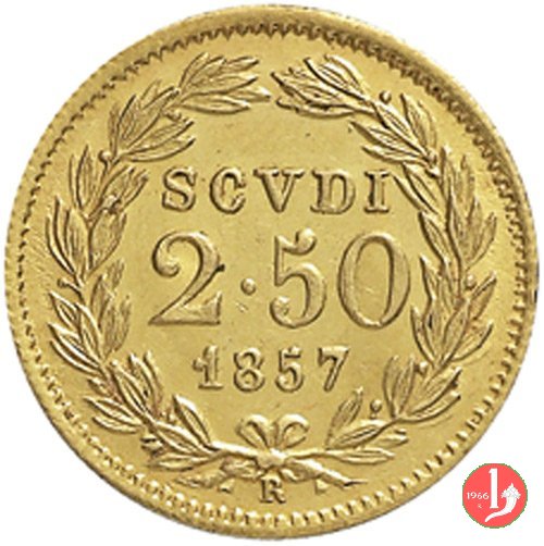 2,5 Scudi 1857 (Roma)