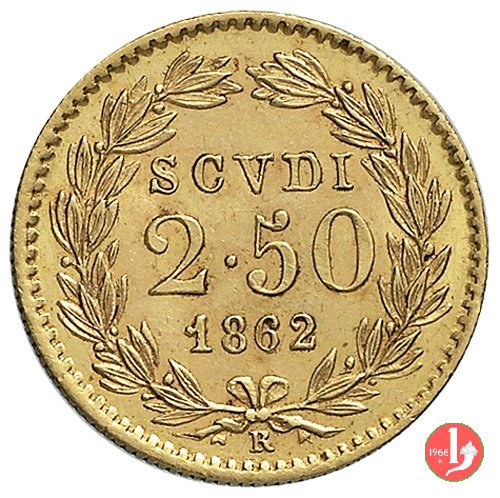 2,5 Scudi 1862 (Roma)