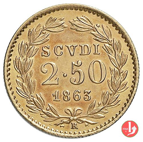 2,5 Scudi 1863 (Roma)