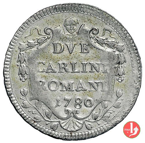 2 carlini 1780-81 1780 (Roma)