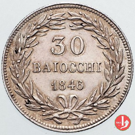 30 Baiocchi (Testone) 1846 (Roma)