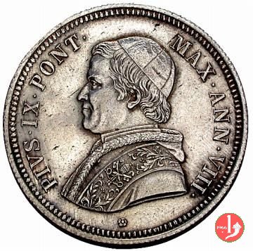 50 baiocchi (1/2 Scudo) 1853 (Roma)