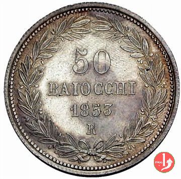 50 baiocchi (1/2 Scudo) 1853 (Roma)