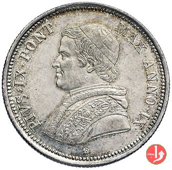 50 baiocchi (1/2 Scudo) 1854 (Bologna)