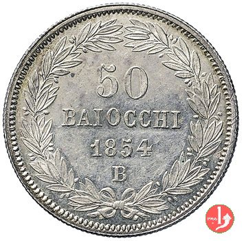 50 baiocchi (1/2 Scudo) 1854 (Bologna)