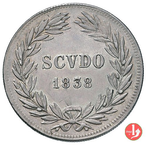 Scudo Romano 1838 (Roma)