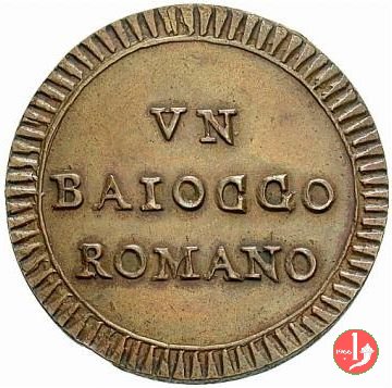 baiocco del 2° tipo (stemma a targa) 1797 (Roma)