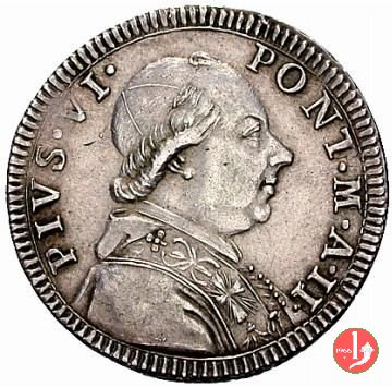 doppio giulio del III tipo (busto) 1777 (Roma)