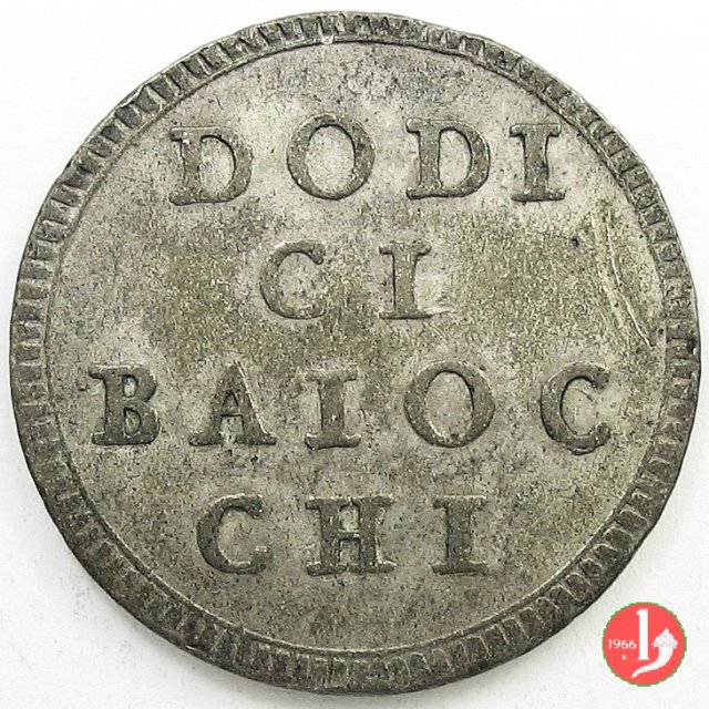 muraiola da 12 baiocchi 1793 (Roma)