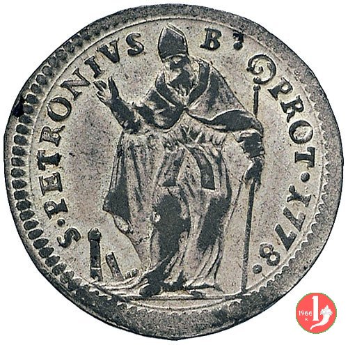 muraiola da 4 bolognini chiavi 1778 (Bologna)