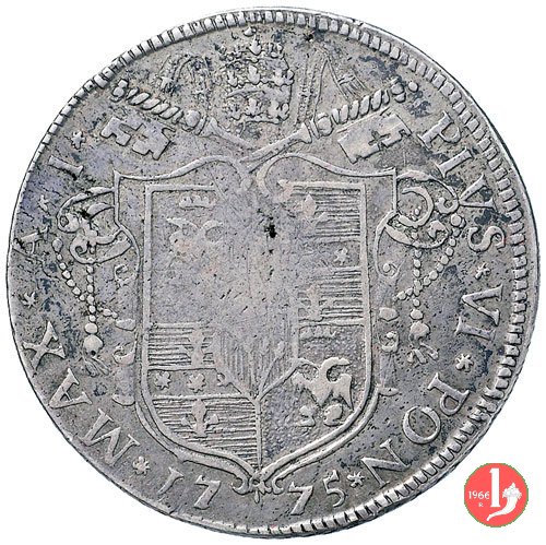 scudo da 4 lire 1775 (Bologna)