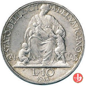 10 Lire II Tipo 1942 (Roma)