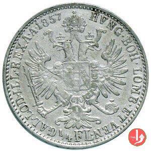 1/4 di Fiorino 1857 (Milano)