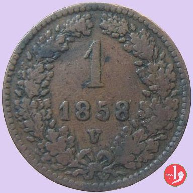 1 Kreuzer o 1 Carantano 1858 (Venezia)