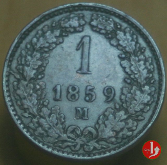 1 Kreuzer o 1 Carantano 1859 (Milano)