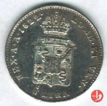 1/2 lira 1822 (Milano)