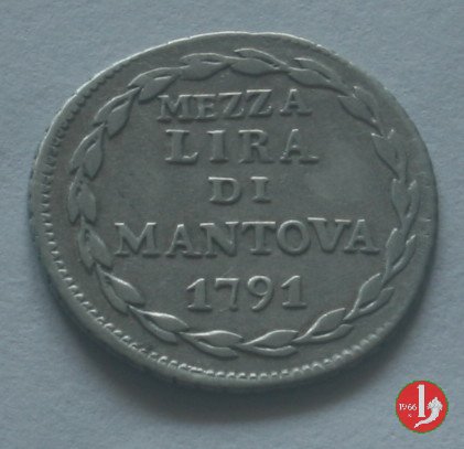 1/2 lira 1791 (Mantova)