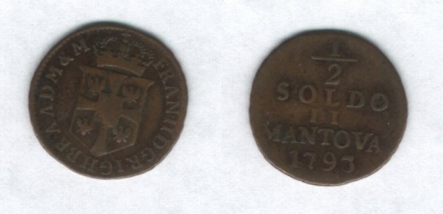 1/2 soldo 1793 (Mantova)